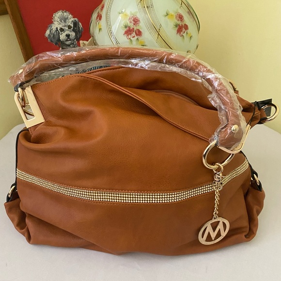 Taupe satchel bag - Picture 1 of 5